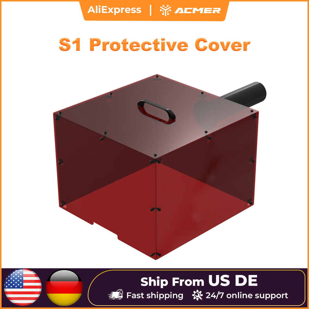 Honeycomb Laser Bed - ACMER S1 miniเลเซอร์Enclosureกล่องเลเซอร์ป้องกันVentกันฝุ่นทนไฟกันน้ําสําหรับS1 2.5/3.5/6W