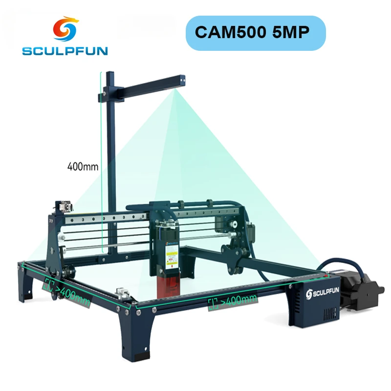 Industrial Laser Engraver - กล้อง SCULPFUN CAM500 Lightburn สำหรับเครื่องแกะสลักเลเซอร์ ระบุตำแหน่งได้อย่างแม่นยำ
