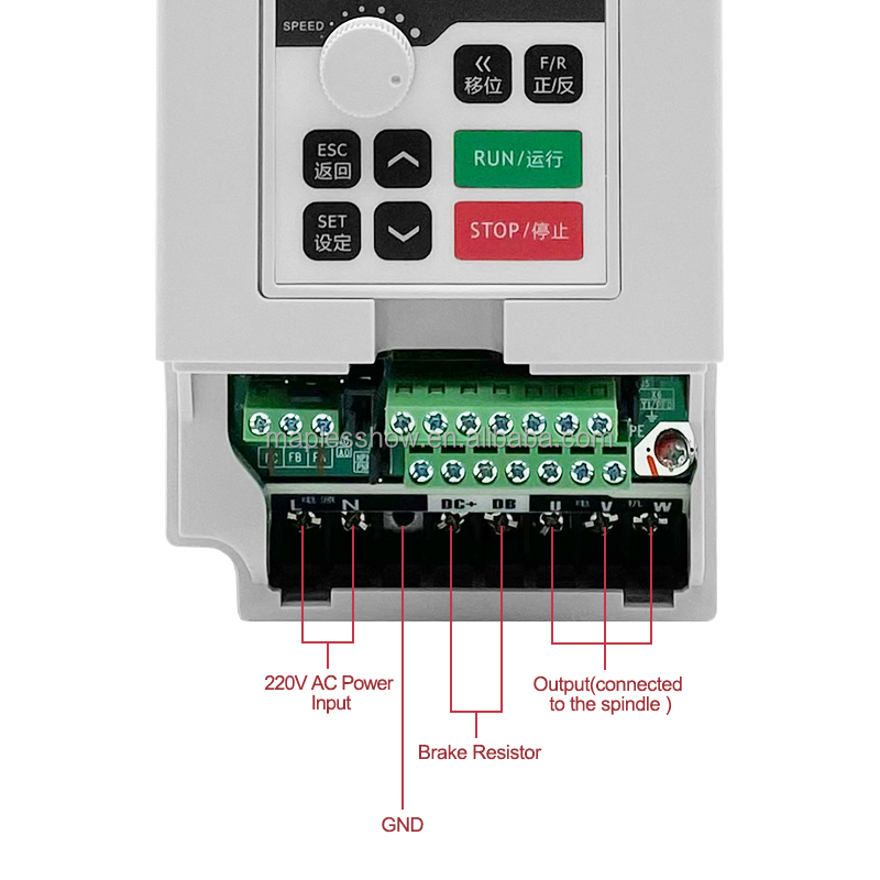 อินเวอร์เตอร์ 1.5 กิโลวัตต์ 11 - Cnc Spindle Motor บทวิจารณ์และราคา